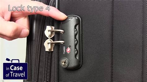 Way to reset three dial combination lock in suitcase .